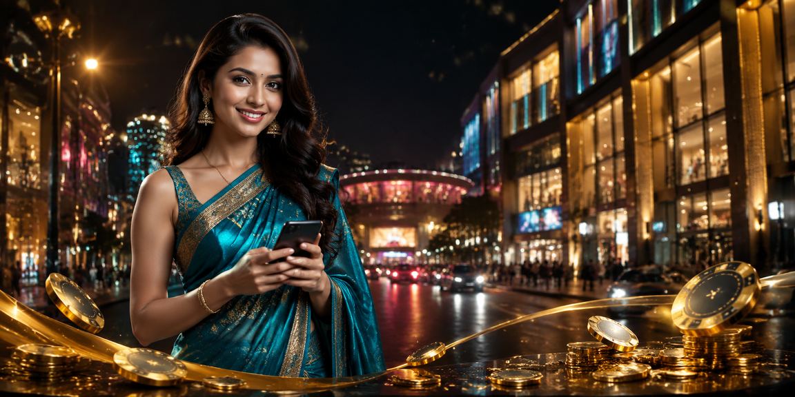 User making a payment through mobile casino app in Bangalore